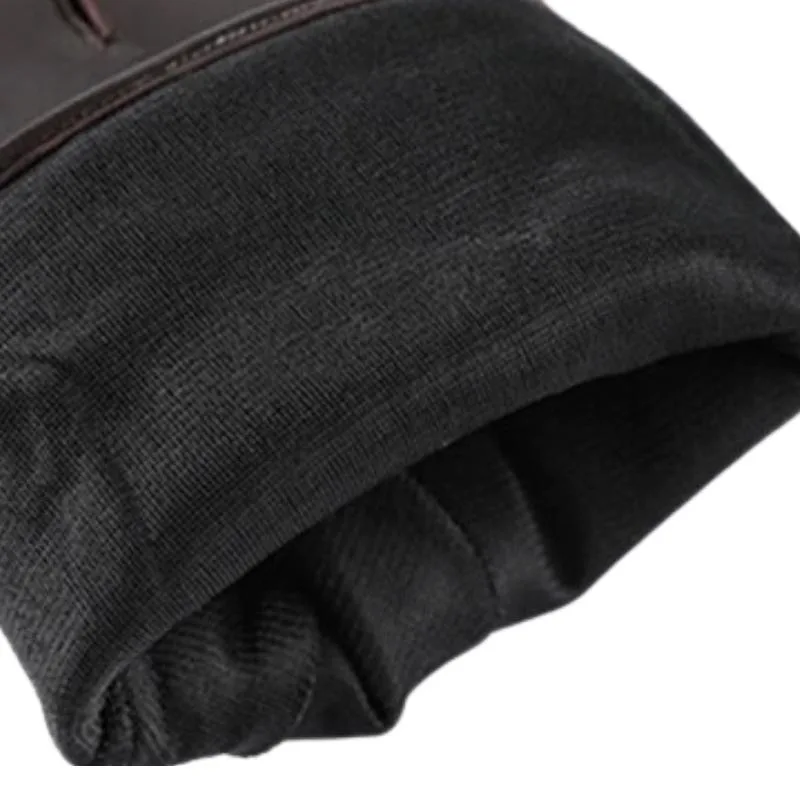 View 4 — Men’s steampunk glove — leather brown