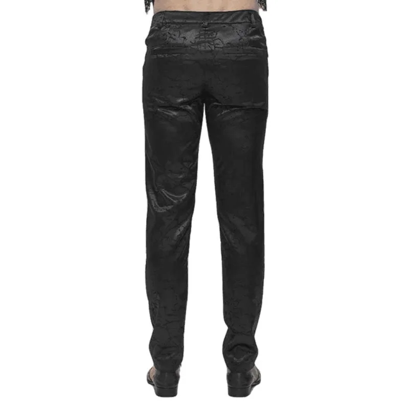 View 3 — Victorian gothic steampunk trousers — black