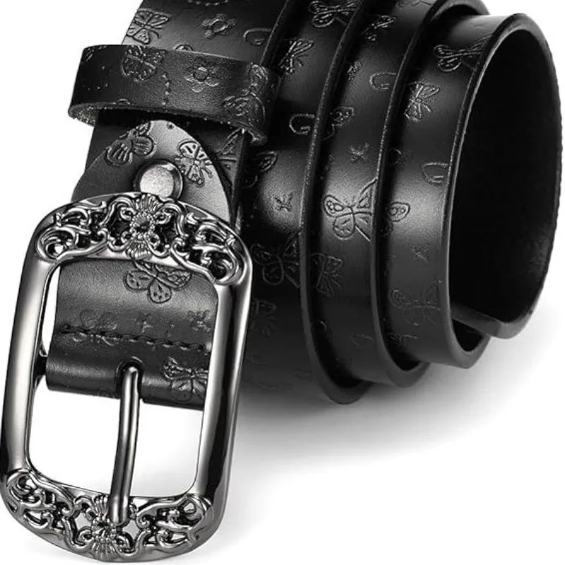 View 3 — Women’s steampunk belt — faux leather