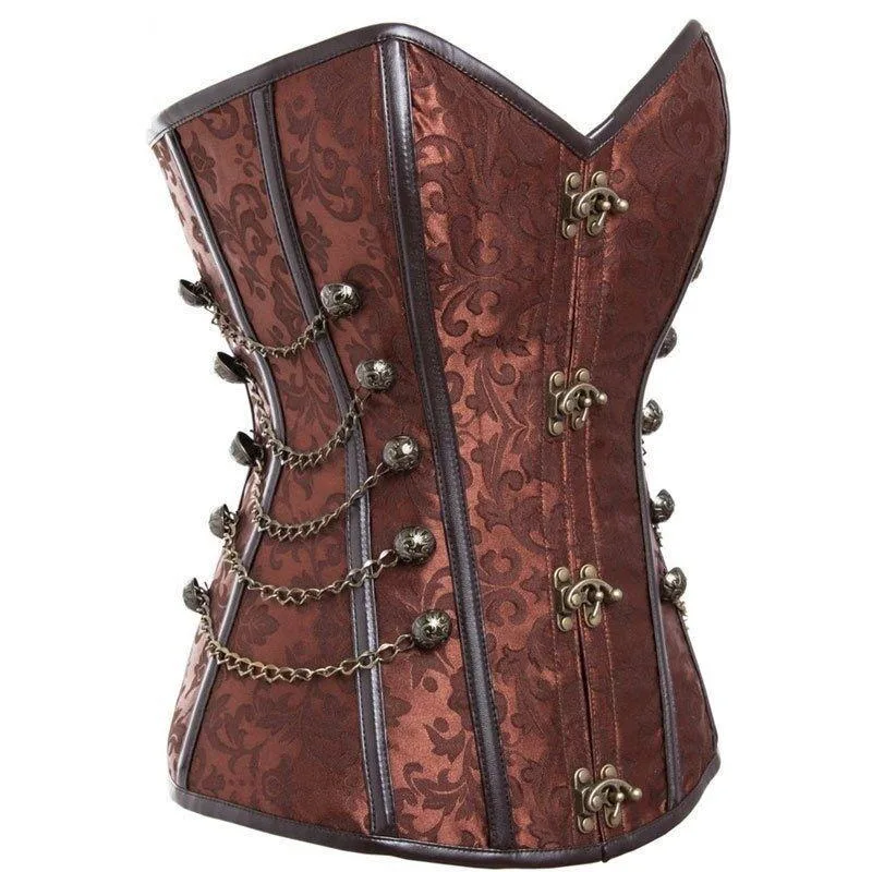 View 3 — Steampunk corset — brown