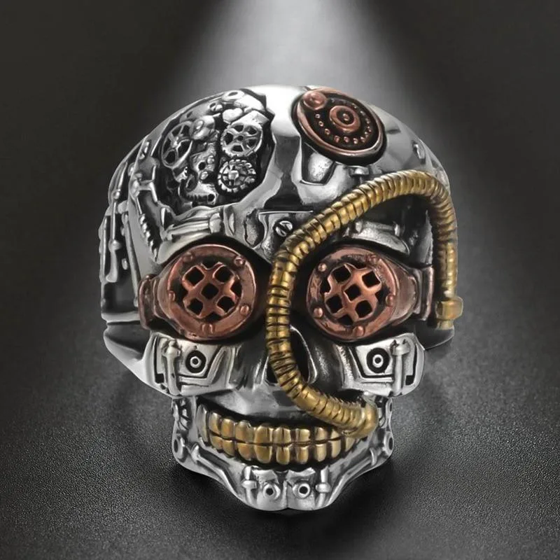 View 4 — Steampunk ring — Skull