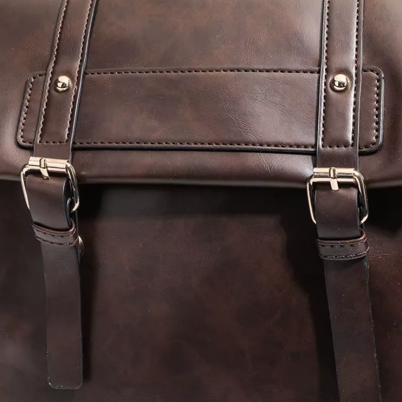 View 7 — Women’s vintage-style steampunk backpack — PU
