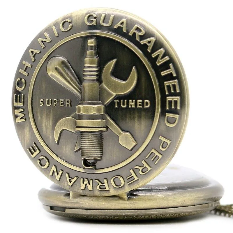 View 4 — Men’s steampunk pocket watch — Quartz