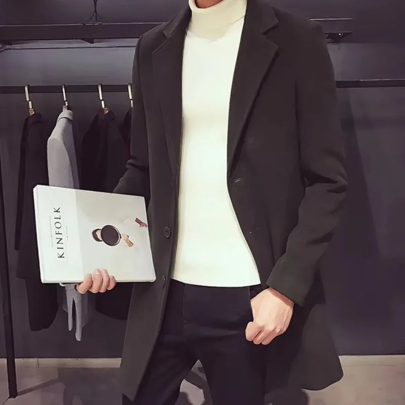 View 7 — Men’s steampunk coat — Pea long