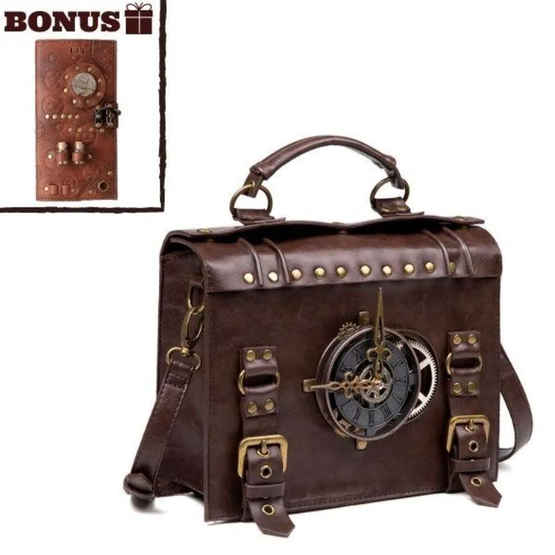 Steampunk bag — EDISON with wallet
