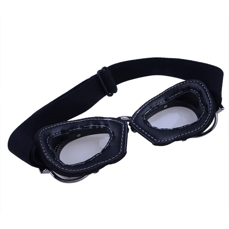 View 9 — Vintage-style steampunk sunglasses — motorcycle