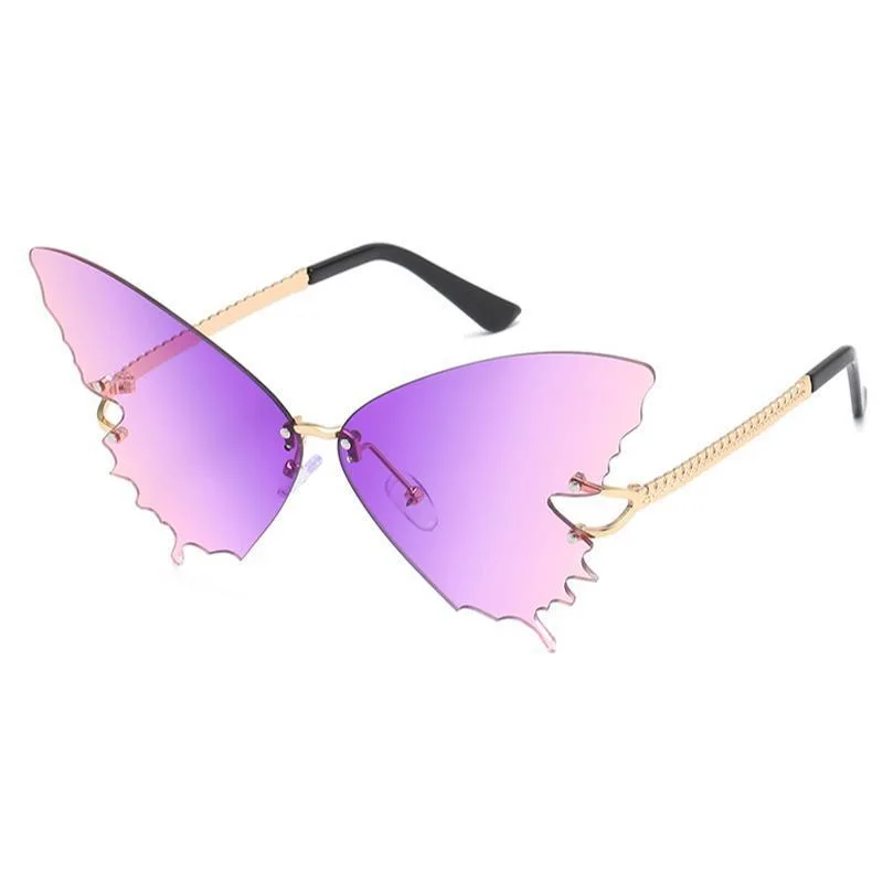 View 5 — Steampunk sunglasses — shape butterfly