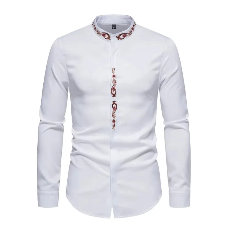 View 7 — Steampunk shirt — mandarin collar embroidered