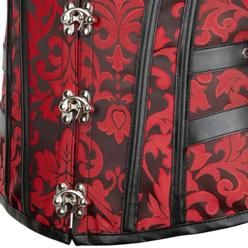 View 3 — Steampunk corset — red