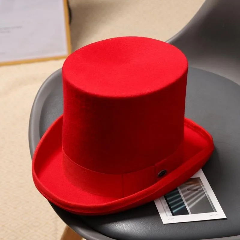 View 5 — Steampunk top hat — Hat red