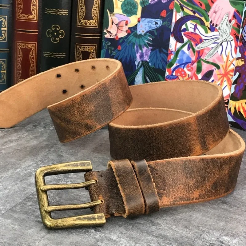 View 8 — Steampunk belt — brown leather aged