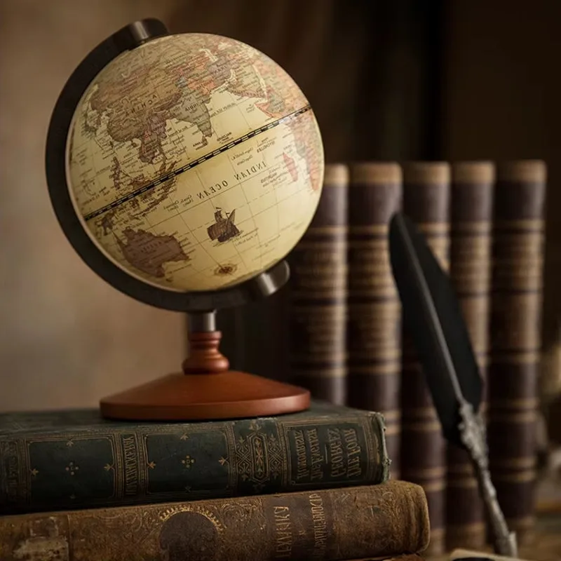 View 3 — Steampunk globe rotating on foot