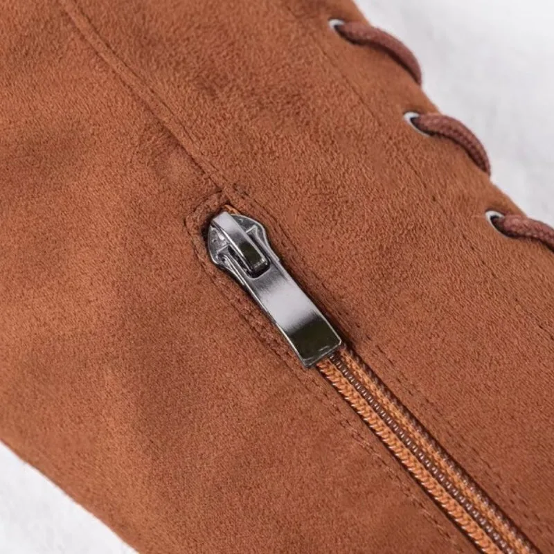 View 7 — Women’s steampunk boots — high lacing