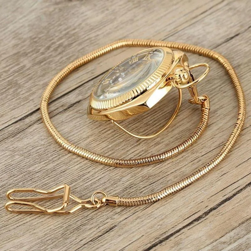 View 7 — Antique-style steampunk watch — pocket square