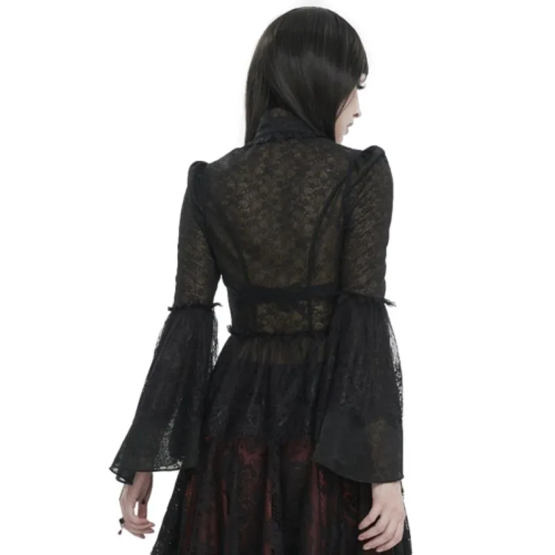 View 7 — Women’s gothic steampunk shirt — cravat
