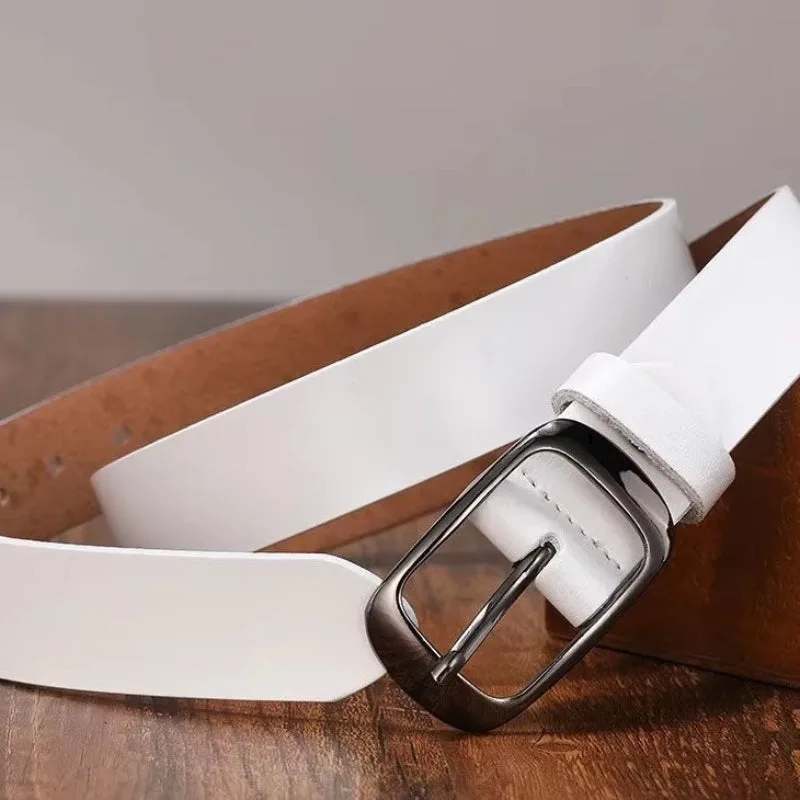 View 2 — Steampunk belt — white faux leather