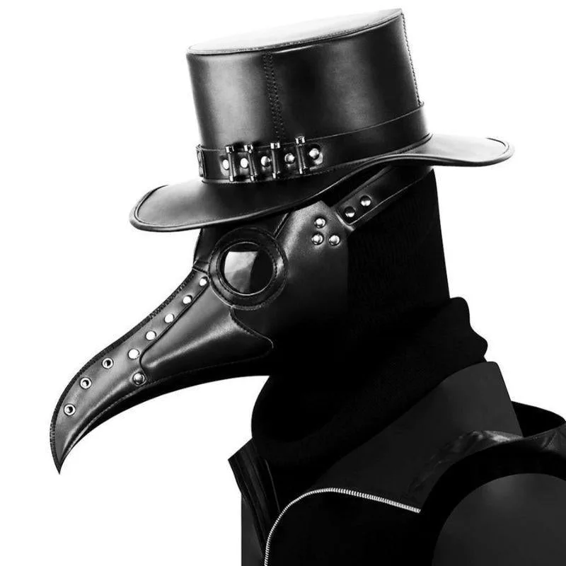 Steampunk mask — plague black