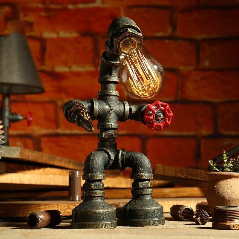 View 3 — Steampunk lamp — Robot