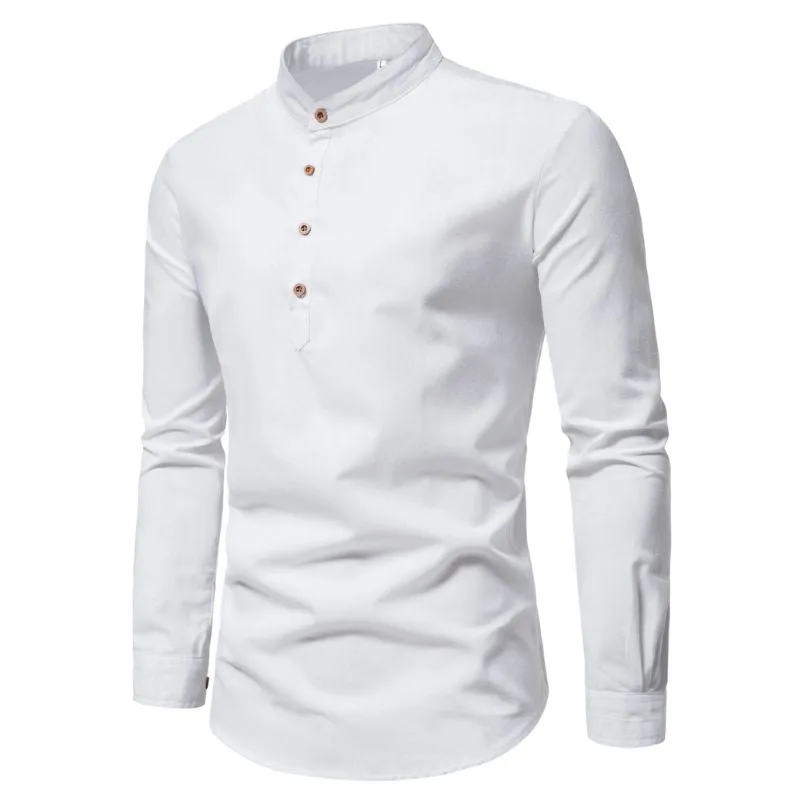 View 3 — Steampunk polo sleeve long mandarin collar