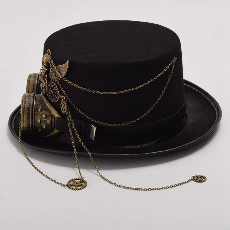 View 3 — Steampunk hat — glasses