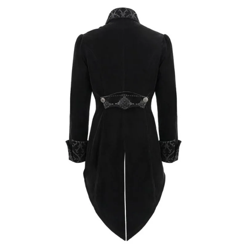 View 6 — Men’s gothic steampunk jacket — velvet