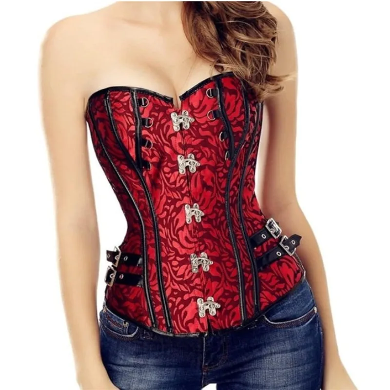 View 2 — Steampunk corset — red