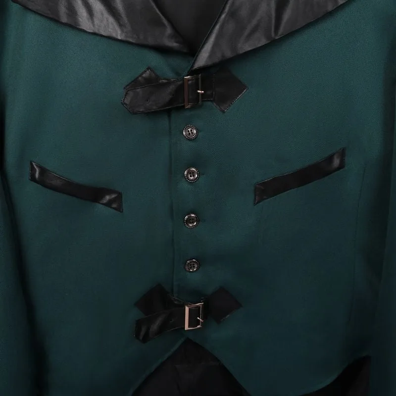 View 3 — Steampunk jacket — green