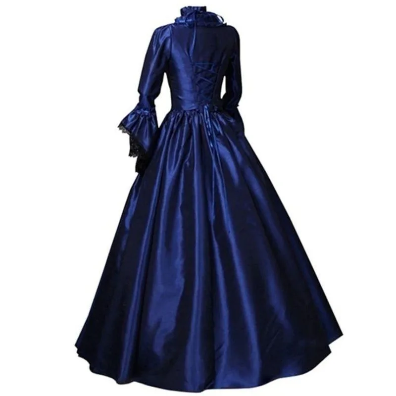 View 2 — Victorian antique-style steampunk dress