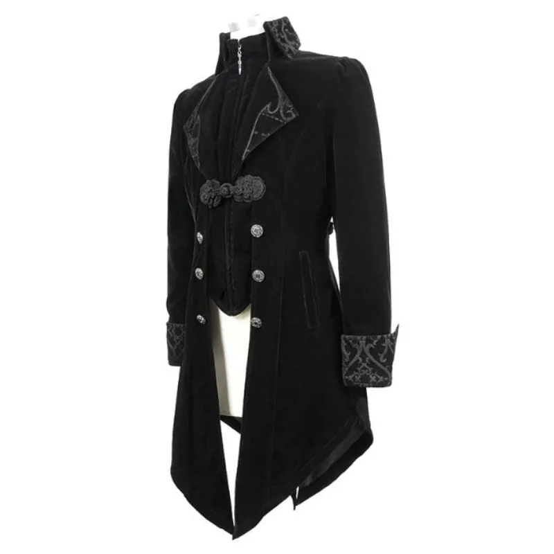 View 4 — Men’s gothic steampunk jacket — velvet