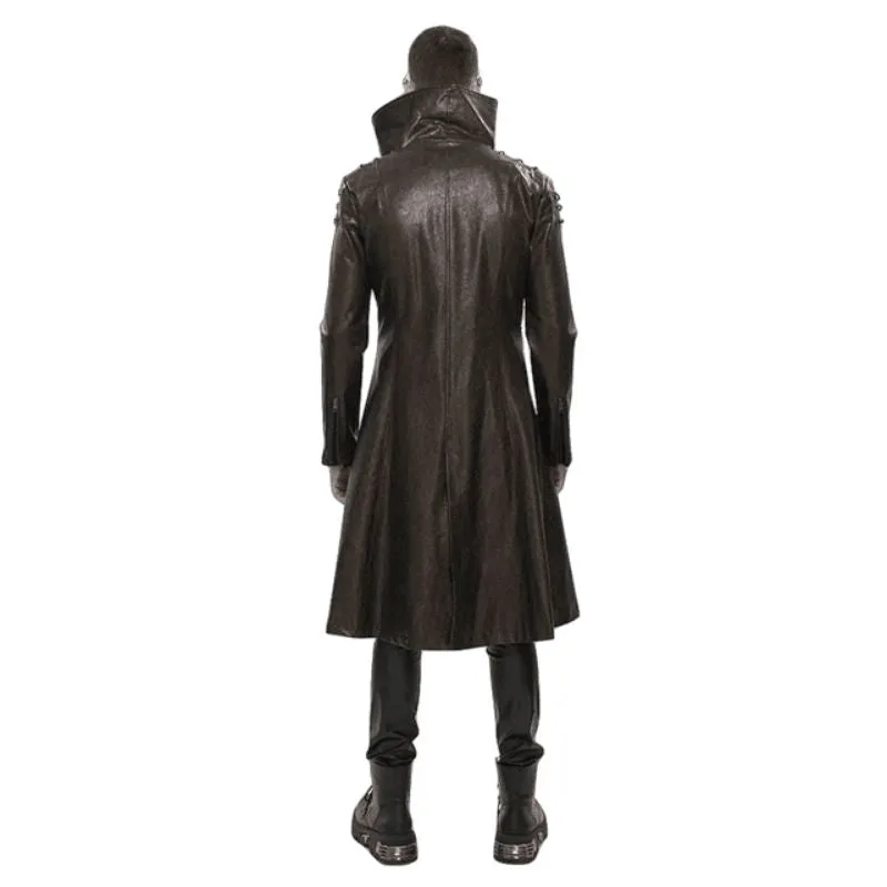View 2 — Steampunk coat — Long brown