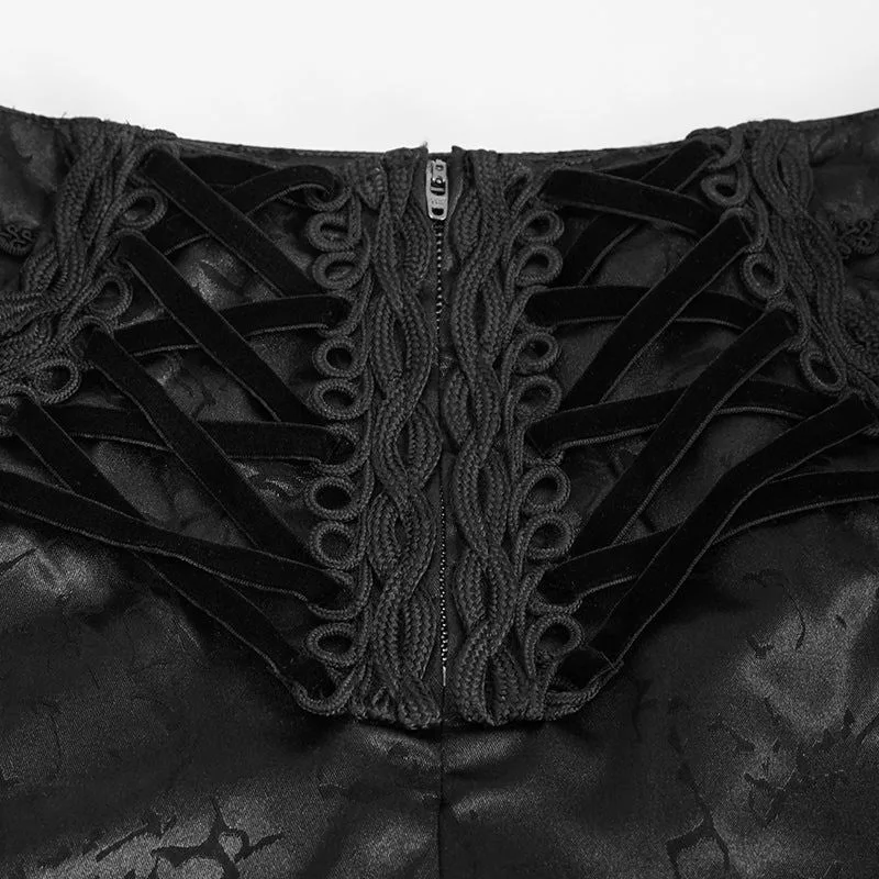 View 5 — Victorian gothic steampunk trousers — black