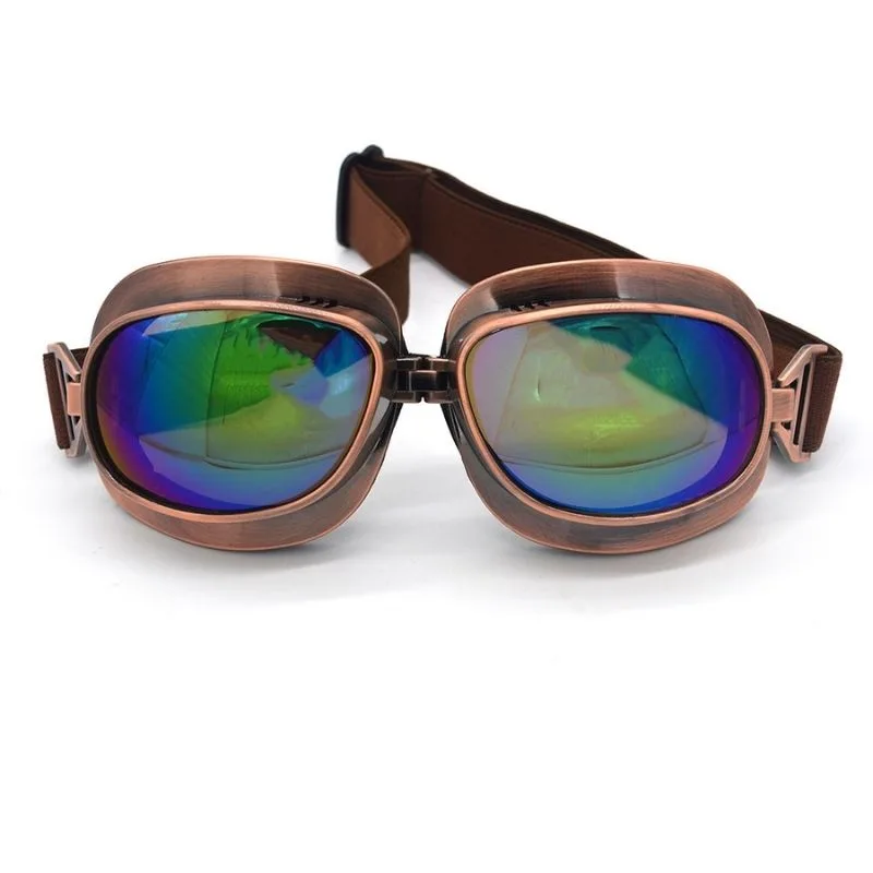 View 2 — Vintage-style steampunk glasses — aviator