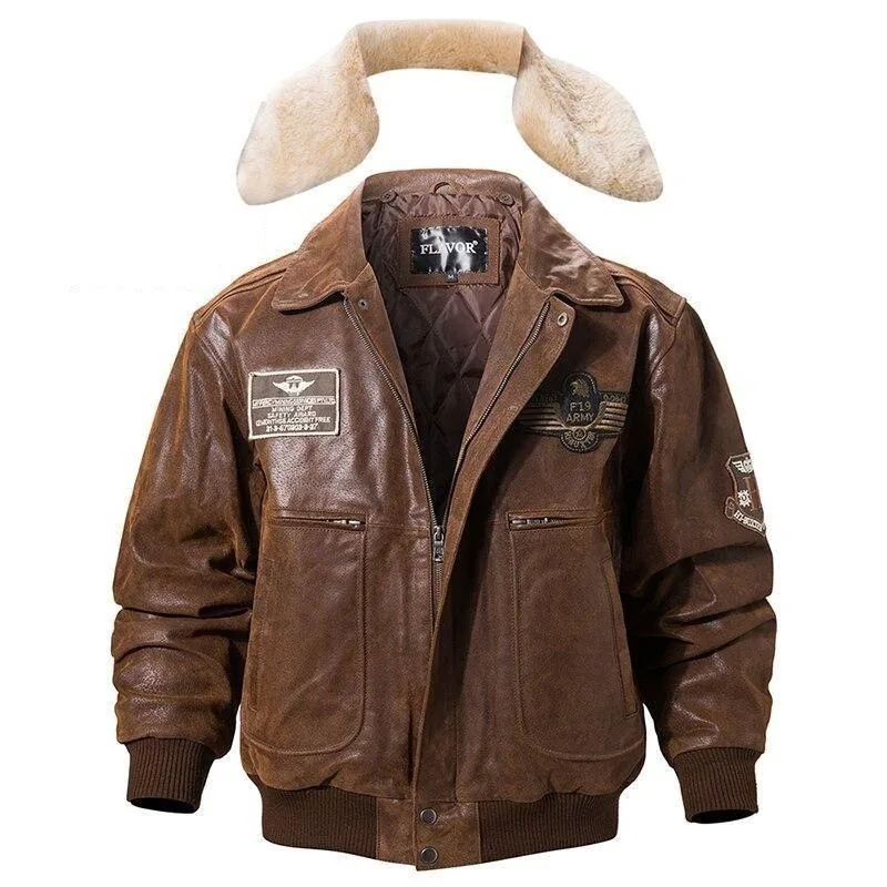 View 10 — Steampunk jacket — aviator leather