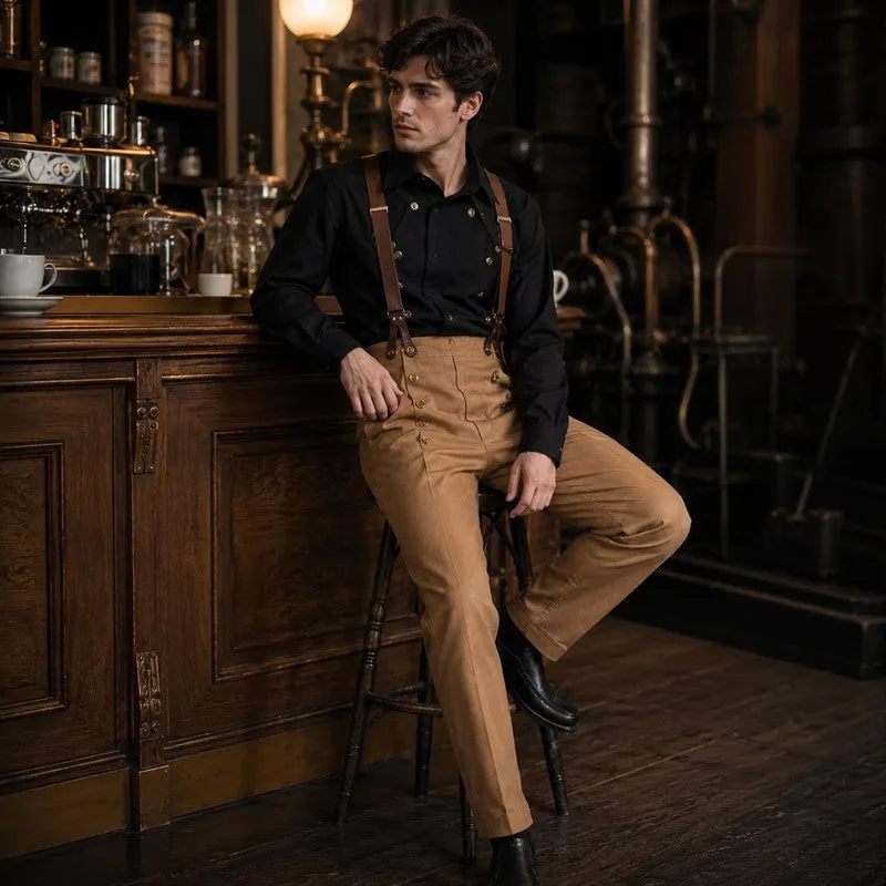View 14 — Men’s Victorian steampunk trousers — clip