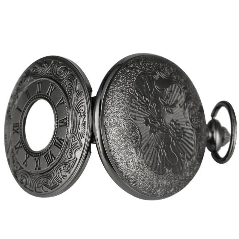 View 2 — Steampunk pocket watch — black