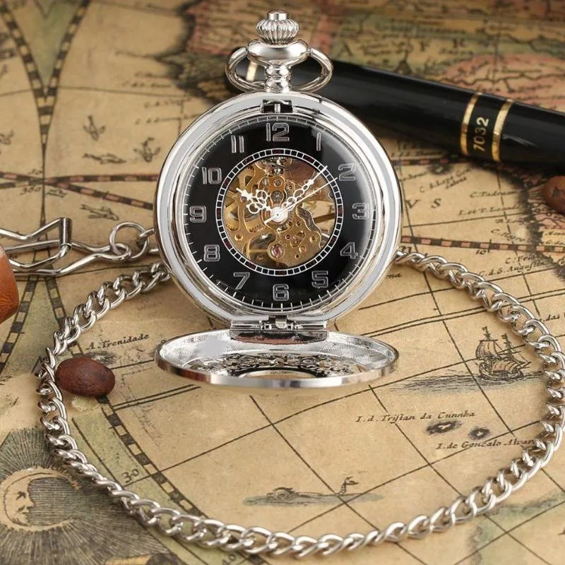 View 4 — Antique-style steampunk watch — pocket steel (box)