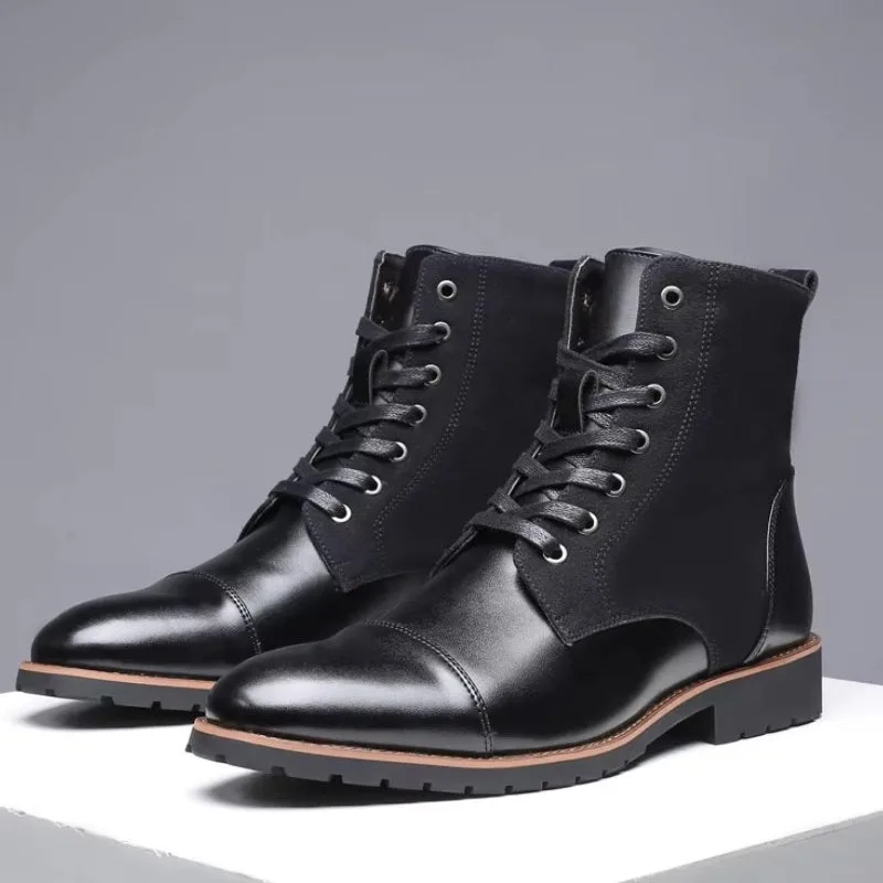 View 8 — Steampunk ankle boots — black lacing