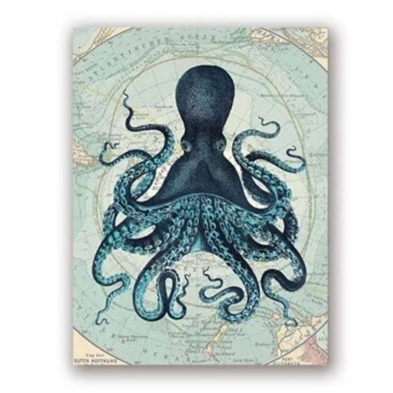 View 4 — Steampunk wall art — Kraken