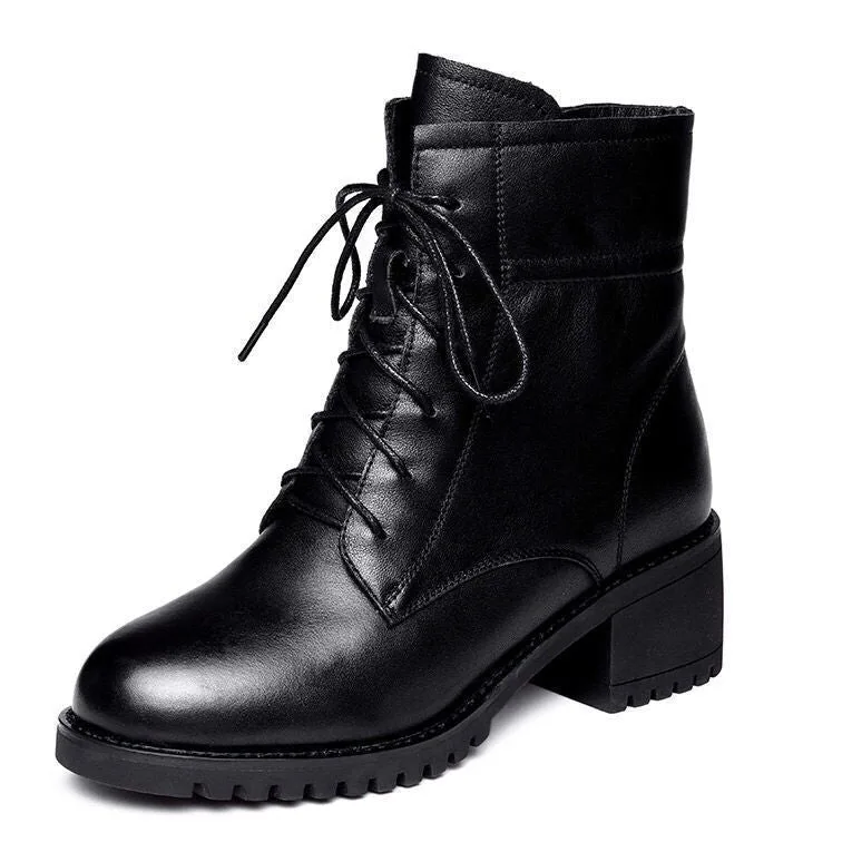 Victorian steampunk ankle boots — faux leather