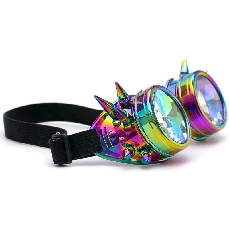 View 3 — Steampunk glasses — kaleidoscope with rivets