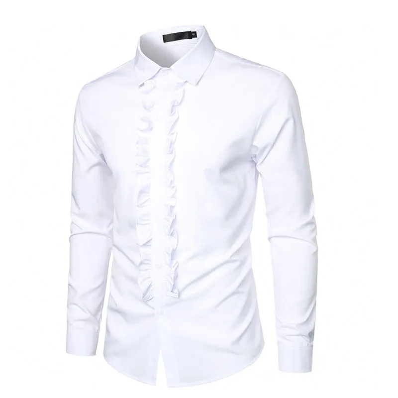 View 4 — Men’s steampunk shirt — ruffle