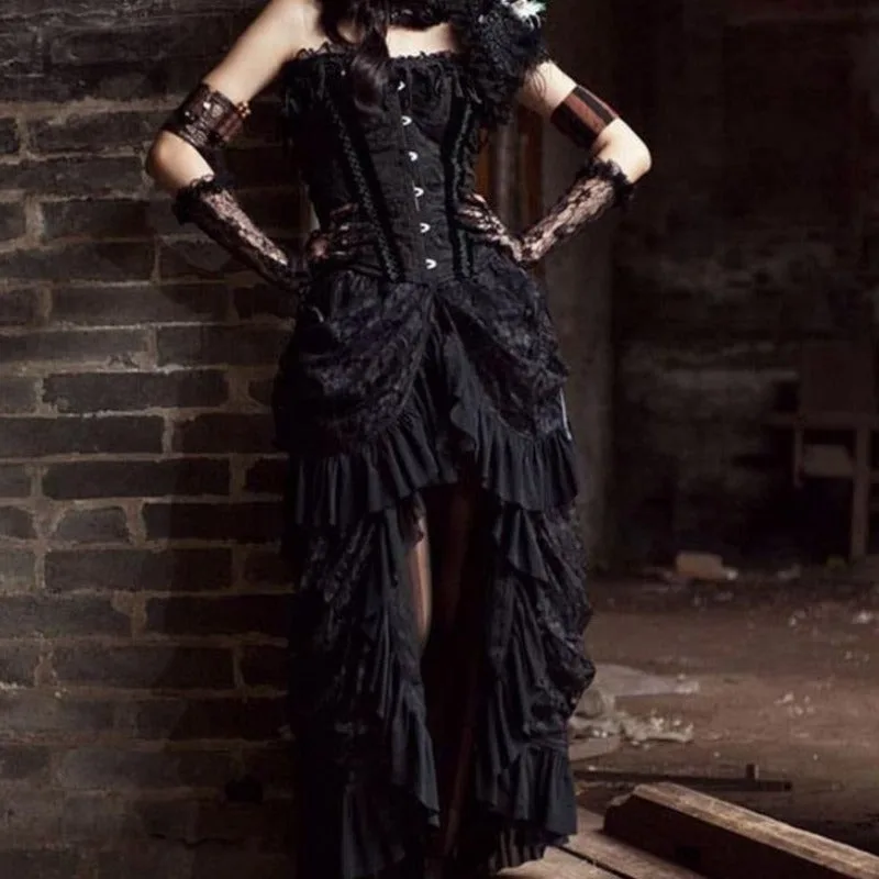 View 2 — Victorian steampunk skirt — long
