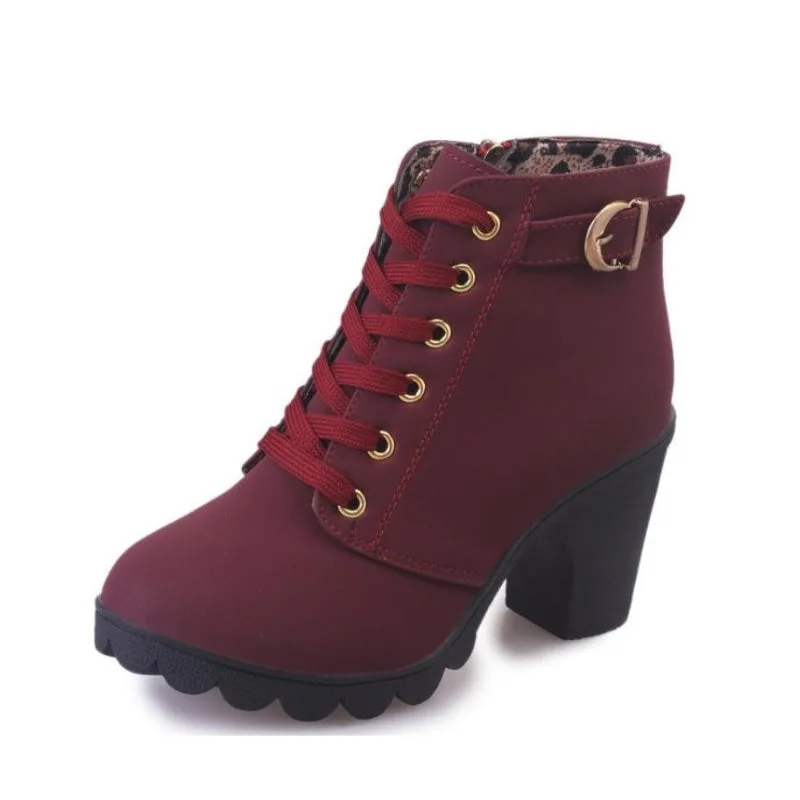 View 14 — Steampunk ankle boots — heel square