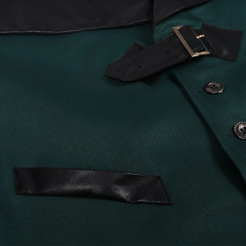 View 5 — Steampunk jacket — green