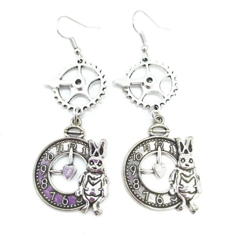 View 2 — Steampunk earrings — drop