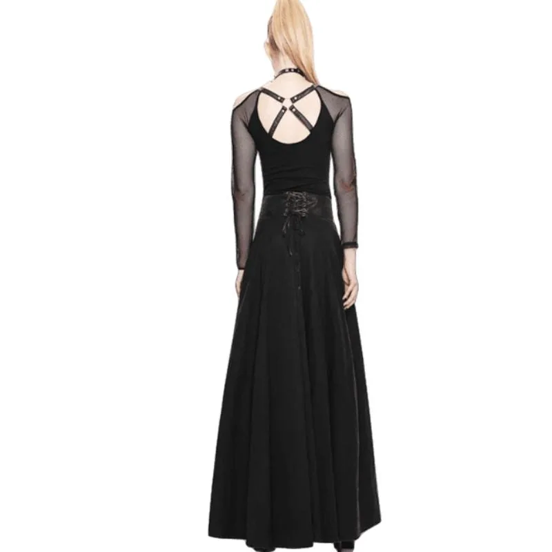 View 3 — Gothic steampunk skirt — long punk