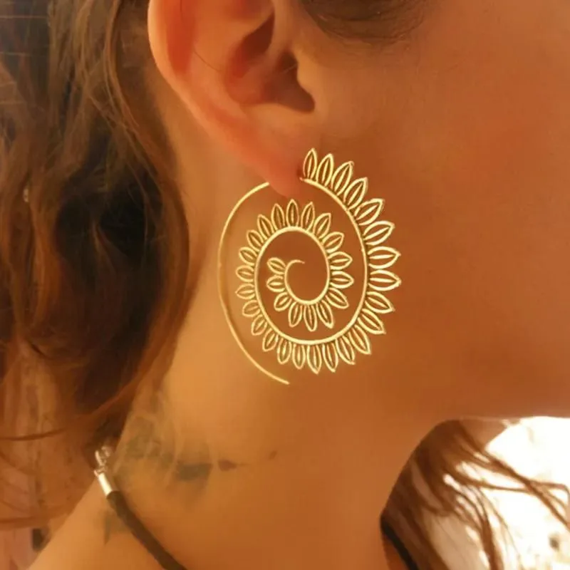View 2 — Steampunk earrings — bohemian
