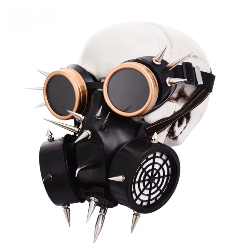 View 2 — Men’s steampunk mask — Gas costume accessory