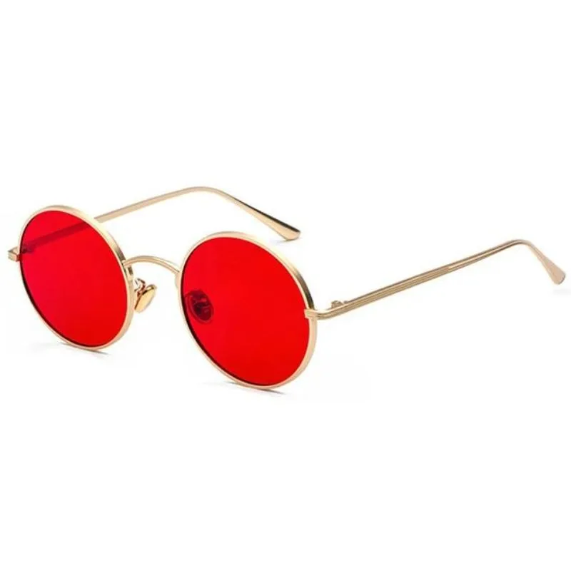 View 9 — Vintage-style steampunk sunglasses — round