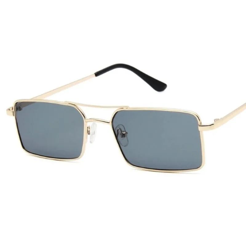 View 3 — Vintage-style steampunk sunglasses — rectangular